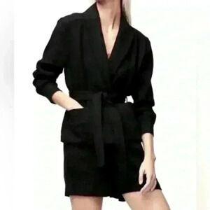 NWT! Frame 100% Linen Wrap Pocket Jacket